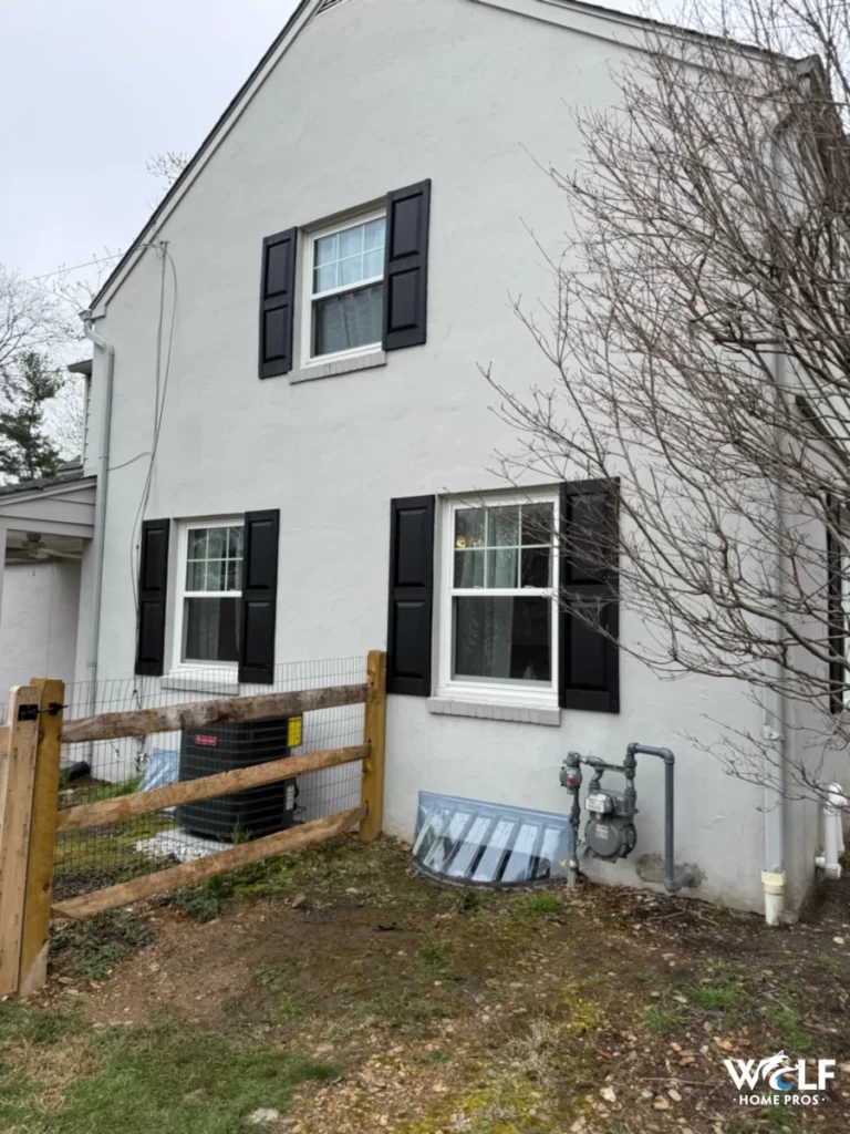 New black shutters installed on a home in Paoli, PA